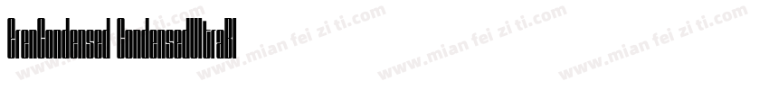 ErenCondensed CondensedUltraBlack字体转换